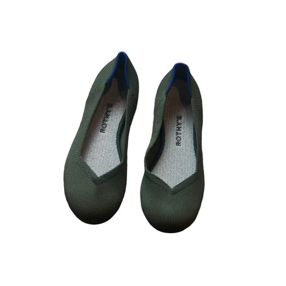 Rothy's The Round Toe Ballet in Cypress Retired Flat Slip On Size 7 NWOB. - Picture 4 of 7